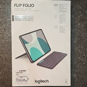 Logitech Flip Folio Keyboard Case - Gray